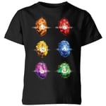 Avengers Infinity Stones Kids' T-Shirt - Black - 7-8 Years