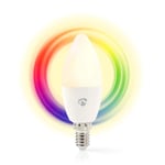 SmartLife Full Färg Glödlampa | Wi-Fi | E14 | 350 lm | 4.5 W | RGB / Varm Vit | 2700 K | Android / IOS | Ljus | 1 st.