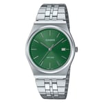 CASIO Collection MTP-B145D-3A montre homme vert bracelet en acier