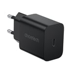 Choetech USB-C PD Väggladdare, 20W, Svart