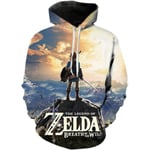 Cosplay Legend of Zelda Breath of The Wild Twilight Princess Känguruficka Cosplay Hoodies - Unisex Pullovertröjor  X-Large