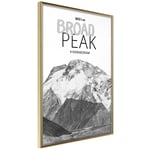 Plakat - Broad Peak - 20 x 30 cm - Guldramme
