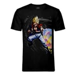 T-Shirt Homme Col Rond Gotenks Attaque Ki Dragon Ball Z Fusion Trunks Manga Anime