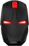 Souris Sans Fil 2,4 G Verticale Ergonomique Sans Fil Pour Pc, Ordinateur Portable, Microsoft Pro, Office Home (Souris Ergonomique Sans Fil, Noir Rouge)