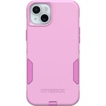 OtterBox iPhone 15 Plus and iPhone 14 Plus Commuter Series Case - RUN WILDFLOWER (Pink), slim & tough, pocket-friendly, with port protection