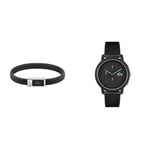 Lacoste Montre Chronographe à Quartz pour Homme avec Bracelet en Silicone Noir - 2011243 Bracelet en Silicone pour Homme Collection 12.12-2040114