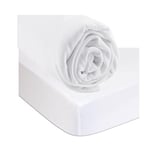 Easy Dort | Kit Drap Housse 140x190 Blanc + Alèse Protège Matelas Bambou Imperméable | Sommeil sain | Blanc | Certifié Oeko-Tex | Qualité | Fabriqué en Europe