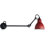 Lampe Gras N°204 L40 SW Vägglampa, Röd