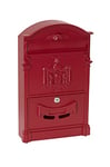 ARREGUI Residencia D-2151/R Boîte aux Lettres individuelle en Aluminium, Style Classique, Taille M (Courrier Format A4, Magazine), Boîte aux Lettres Murale décorative, Facile à Installer, Rouge