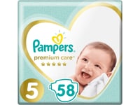 Pampers Premium Care Bleier 5, 11-16 Kg, 58 Stk.