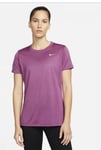 Ladies Nike T Shirt Dri Fit Tee Top Gym Running  Purple X-SMALL RRP £30 #U275