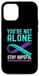 iPhone 13 Teal Purple Ribbon Support Suicide Prevention Awareness Case