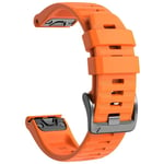 22 mm 26 mm silikonrem för Garmin Fenix 7X 7 Pro Solar/6X 6 Sapphire 5 5X Plus 3 3HR/Epix QuickFit WatchBand 1:1 Officiellt band style1 Orange style1 Orange QuickFit 26mm