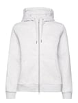 Reg Tonal Shield Zip Hoodie Tops Sweat-shirts & Hoodies Hoodies Grey GANT