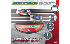 Micro Scalextric Mains Powered Track Piece - Micro Scalextric Accessories, Silver