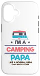 Coque pour iPhone 16 Camping-car glacière Nature Lover Camping Papa Like Normal Papa