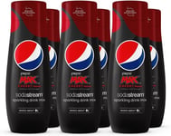 6 x SodaStream Pepsi Max Cherry Cola, Soda Mix Carbonated Low Calorie - Makes 9L