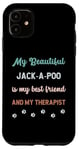 Coque pour iPhone 11 Jack-A-Poo Jackapoo Chien Papa Maman Ami et Thérapeute