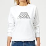 Star Wars The Rise Of Skywalker Trooper Filled Logo Women's Sweatshirt - White - M - White