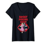 Womens Rocky Horror Show Janet And Brad With Lips V-Neck T-Shirt