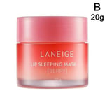 REMAKE LANEIGE Lip Sleeping Mask EX Berry Lip Care Fuktbehandling rosaB 20g