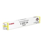 Genuine Canon C-EXV34 Yellow Toner Cartridge C2020 C2025 C2030 sealed VAT Inc