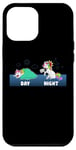 Coque pour iPhone 12 Pro Max Sleep All Day Play Games All Night Unicorn Gamer