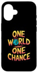 iPhone 16 One World One Chance Climate Change Awareness Case