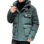 Doudoune Homme De Marque Courte En Coton Hiver À Capuche Parka Homme Vêtement Masculin Épaississant Manteau Homme -Zs306837