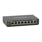 NETGEAR (GS308EPP) Switch Ethernet PoE 8 Ports RJ45 Gigabit (10/100/1000), Serie Plus Manageable PoE, switch RJ45 avec 8 Ports PoE+ 124 W, positionnement bureau ou au mur, Silencieux, PME ou Domicile