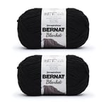 Bernat Lot de 2 paquets de 300 g de fil à charbon en polyester 6 super volumineux 200 m