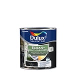 Dulux Valentine ECRAN+ MULTI-SUPPORTS EXTERIEURE - Peinture en Phase Aqueuse pour l'Éxtérieur et l 'Intérieur - Satin Noir 0,5 L