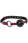 Diabolique Dark Ball Gag Red