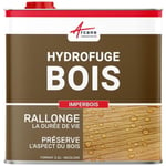 Imperméabilisant hydrofuge bois extérieur et saturateur  : teck, pin, bois exotique, chêne   - 2.5L (jusqu a 12.5m²)