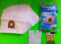 10 Vacuum Cleaner Bags Filter Bags Suitable for Miele: S8 UNIQ (Dust Bag)