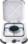 NJ-01 Camping Gas Stove - Portable Single Burner LPG Gas Hob Cooker with Lid for