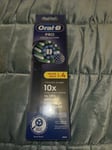 Oral-B Pro Cross Action Toothbrush Heads Black - 4 Pack BRAND NEW