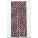 WERKA PRO Rideau Chenille Marron et Blanc 120 x 220 cm