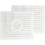 Readcly - blanc Lot de 2 tapis de protection pour évier de cuisine en caoutchouc antidérapant durable, facile à nettoyer et à couper soi-même.