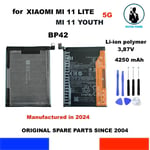 NEU ORIGINAL BATTERIJ OEM XIAOMI BP42 XIAOMI Mi 11 LITE Mi 11 YOUTH 4250mAh