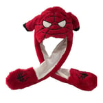 Spider-man hatt rolig öron rörlig hopp kawaii söt djur flik keps unisex för barn barn fest semester halloween påsk jul födelsedag klänning U