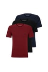 Boss Orange Mens T-shirt Rn 3 P Classic Navy/Black/Burgundy - Multicolour material_cotton - Size Large