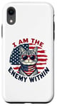 Coque pour iPhone XR I Am The Enemy Within Harris vs Trump Élection américaine 2024 drôle