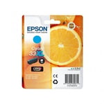 epson alkuperäinen muste c13t3333624012, t33xl, syaani, 8,9 ml, epson expression home a premium xp-530,630,635,830,630,635,830