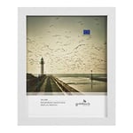 Goldbuch Tallinn Cadre photo en bois pour photo au format 20 x 25 cm, cadre portrait avec support et support mural, cadre individuel en MDF, cadre photo blanc