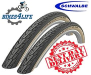 2  Schwalbe Road Cruiser 27 x 1 1/4  Gumwall  Tan Wall Tyres