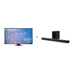 Samsung Q80C 55" 4K QLED TV + HW-Q700D 3.1.2 Dolby Atmos Soundbar -tuotepaketti