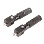 Moto 2 pièces tige de support pliante, repose-pied 90 degrés universel 8 MM pour moto pour pièces de voiture(black)