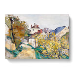 House Of Dr. Gachet By Paul Cezanne Classic Painting Canvas Wall Art Print Ready to Hang, Framed Picture for Living Room Bedroom Home Office Décor, 60x40 cm (24x16 Inch)