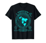 Gleason's new standard map of the world, Flat Earth T-Shirt